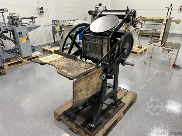 Emil Kahle Letterpress Machine Platen