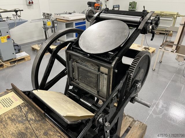 Emil Kahle Letterpress Machine Platen