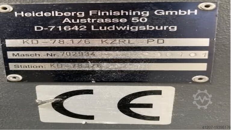 Heidelberg Stahlfolder KD 78/6 KZRL 32 pages