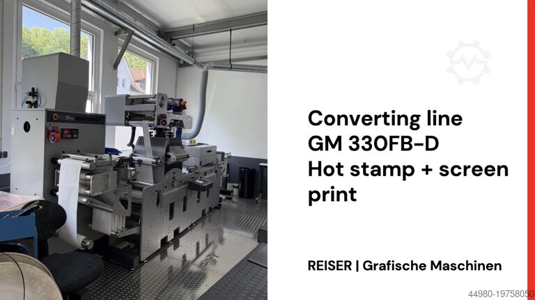 Grafisk Maskinfabrik 330 FB-D hot foil + screen printing