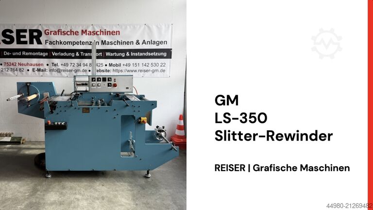 Grafisk Maskinfabrik LS-350 Slitter-Rewinder