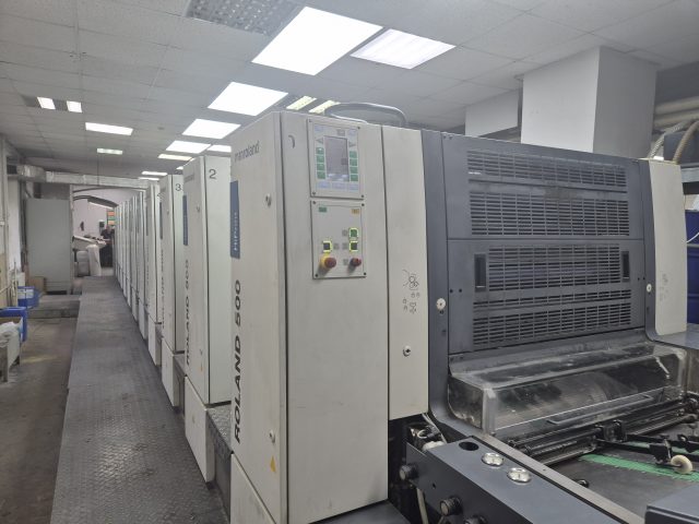 Man Roland R 510 OB PLV 5/5, 2008 г. в., 10 секций +лак, 201 млн. отт