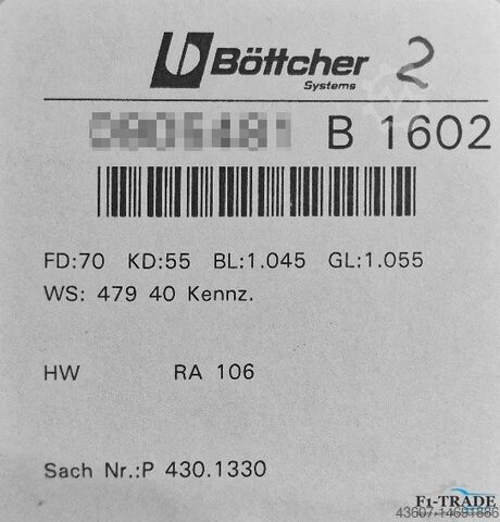 Новый ролик для формования чернил Böttcher KBA RA 106