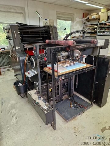 1 цветная листовая офсетная машина Heidelberg SORM