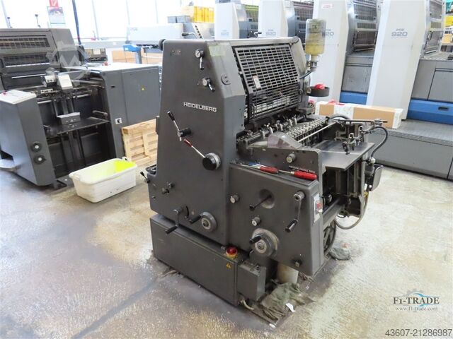 1 цветная офсетная печатная машина / 1 цветная офсетная печатная машина Heidelberg GTO46+ N+P